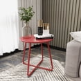 thumbnail image 1 of Yangming Side Table, Round Coffee Tea End Table for Living Room, Bedroom and Balcony, 1 of 7