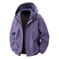thumbnail image 1 of Yangnuo Fall Windbreaker Jackets for Men Trendy Men's Solid Color Waterproof Long Sleeved Hooded Workwear With Multiple Pockets Jacket, 1 of 4