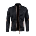 thumbnail image 1 of Yangnuo Mens Casual Sports Solid Color Zip UP Hoodies Men's Solid Color Long Sleeved Stand Up Collar Zipper Cardigan Sweater Jacket, 1 of 4