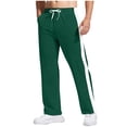thumbnail image 1 of Yangnuo Mens Fall Winter Trendy Casual Breathable Comfy Sweatpants Mens Fashion Solid Color Drawstring Elastic Waist Pocket Sports Pants Sweatpants, 1 of 5