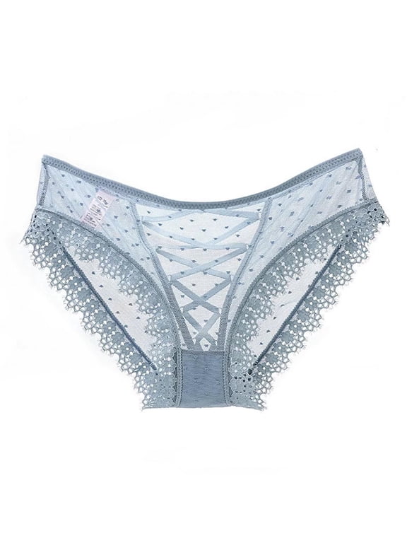 Sexy Seamless Underwear Cheeky Soft Panties for Women Underwear French Thin Perspective Mesh Lace Underwear Cropping Hip Lifting Low Waist Underwear