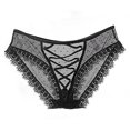 thumbnail image 1 of Yangnuo Sexy Seamless Underwear Cheeky Soft Panties for Women Underwear French Thin Perspective Mesh Lace Underwear Cropping Hip Lifting Low Waist Underwear, 1 of 3