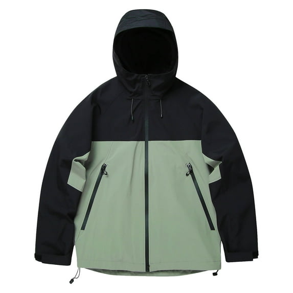 Yangnuo Sports Casual Windbreaker Jackets for Men Men's Solid Color Outdoor Climb Sport Run Pocket Zipper Long Sleeved Hooded