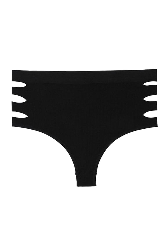 Trendy Sexy Cutout Brief Underwear for Women Women's Solid Color Waist Cinching And Hip Lifting Hollow Seamless High Waisted Briefs