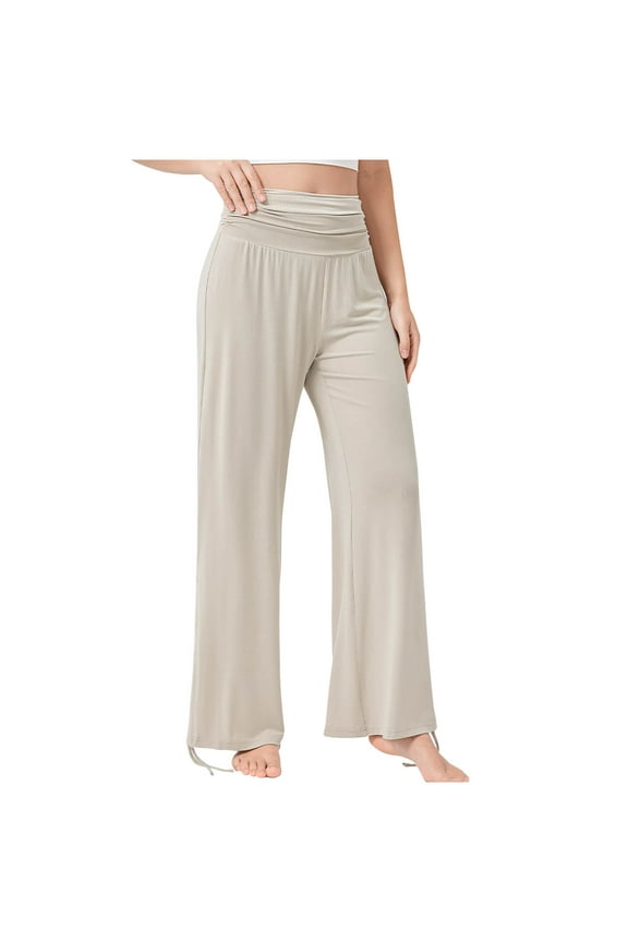 Wide Leg Yoga Pants for Women Women's Yoga High Waisted Wide Leg Sagging Soft And Breathable Sports And Leisure Pleated Fitness Pants