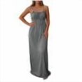 thumbnail image 1 of Yangnuo Women's Spaghetti Strap Backless Maxi Dress Ladies Ruched Solid Color Casual Summer Dress Gray L, 1 of 6