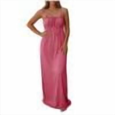 Yangnuo Women's Spaghetti Strap Backless Maxi Dress Ladies Ruched Solid Color Casual Summer Dress Pink XL
