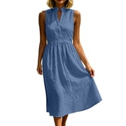 Crinkle Cotton Dress