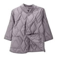 thumbnail image 1 of Yangnuo Womens Clearance Puffer Vest 3/4 Sleeved Quilted Jackets 2025 Women's Warm Button Jacket Women's Home Coat Clothes Short Sleeve Jacket With Pocket, 1 of 5