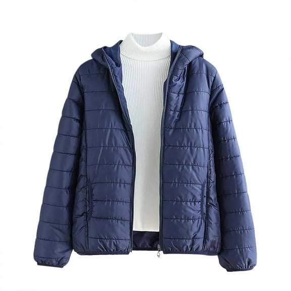 Yangnuo Womens Cozy Trendy Warm Parka Jackets for Fall Winter Women's Fashionable Comfortable And Casual Loose Pocket Long Sleeved T-shirt Solid Zipper Hooded Jacket Top