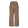 thumbnail image 1 of Yangnuo Womens Fashion Causual Loose Pants Women's And Linen Solid Color Button Open Pants, 1 of 5