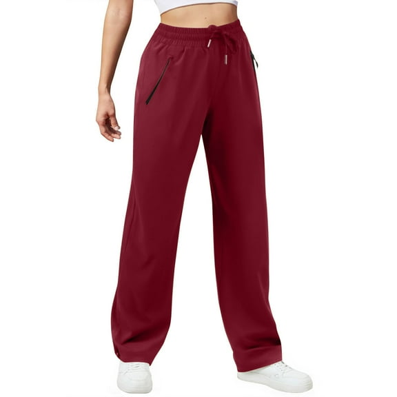 Yangnuo Womens Fashion Cozy Pants Womens Solid Color Elastic Drawstring Zipper Multi-Pocket Casual Sports Pants Overalls