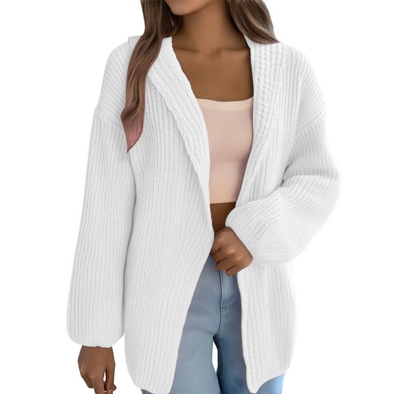 Yangnuo Womens Fashion Warm Clearance Cardigan Sweaters Jackets 2025 Womens Fall and Winter Solid Color Long Sleeved Pocket Cardigan Shirt Loose Casual Lapel