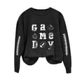 thumbnail image 1 of Yangnuo Womens Graphic Sweatshirts Women's Fashionable Loose Casual Printed Long Sleeved Sweatshirt Top, 1 of 4