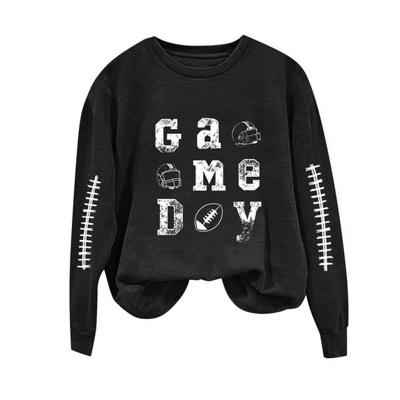 Yangnuo Womens Graphic Sweatshirts Women's Fashionable Loose Casual Printed Long Sleeved Sweatshirt Top