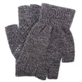 thumbnail image 1 of Yangnuo Womens and Mens Marled Cable Knit Fingerless Winter Gloves Man And Women Solid Color Half-Finger Outdoor Fingerless Thicken Wool Casual Fashionable Gloves, 1 of 5