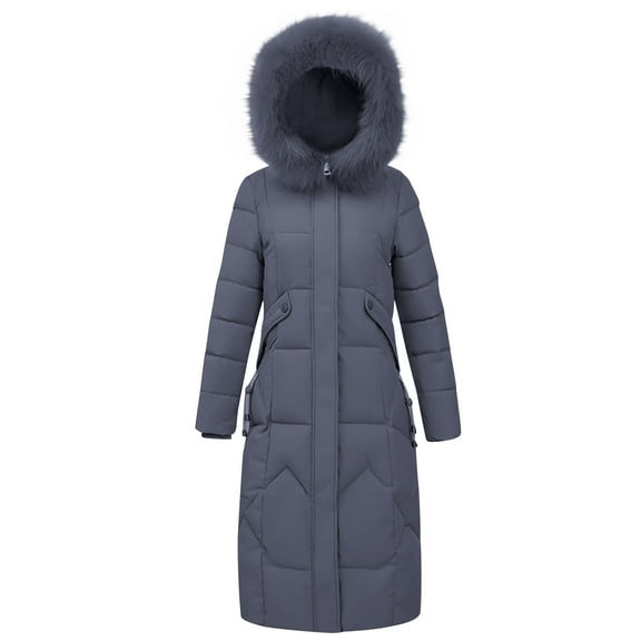 Yangnuo Womens Plus Size Warm Coat Jacket Ladies' Casual Colored Long-sleeved Hooded Jacket