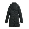 thumbnail image 1 of Yangnuo Womens Trendy Casual Warm Hooded Puffer Jackets 2025 Clearance Women's Fashion Loose Long Sleeve -Padded Jacket Long Frock Coat, 1 of 4