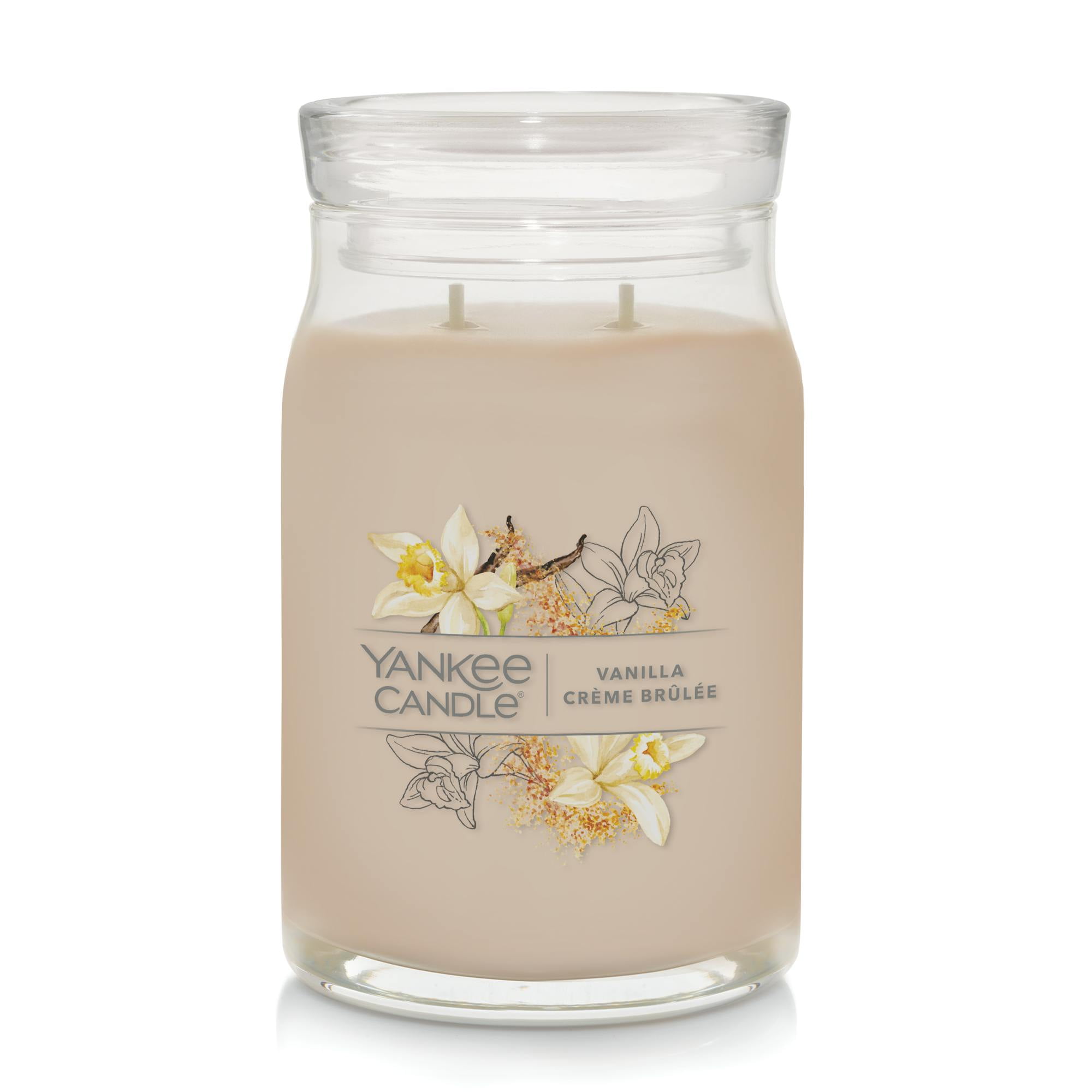 Vanilla Crème Brulée Scented Red Soy Jar Candle, 20 oz
