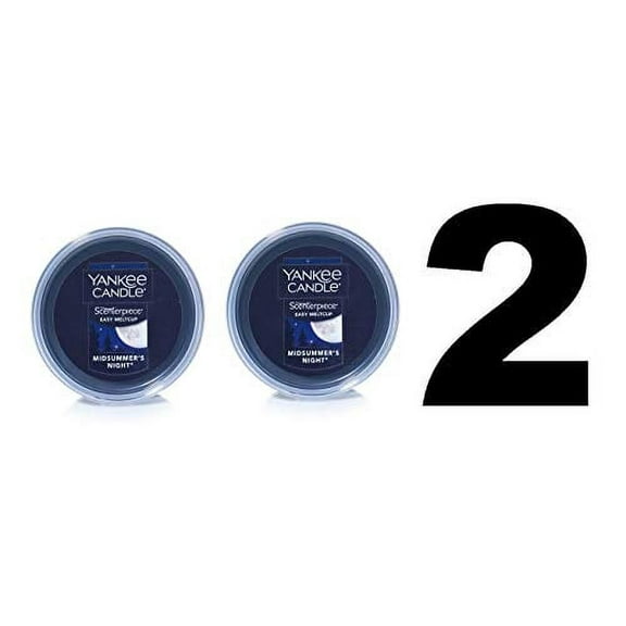 Yankee Candle 2 Units of Midsummer's Night Scenterpiece Easy Meltcup Wax Melt Cup (NET WT 2.2 OZ | 61g Each)