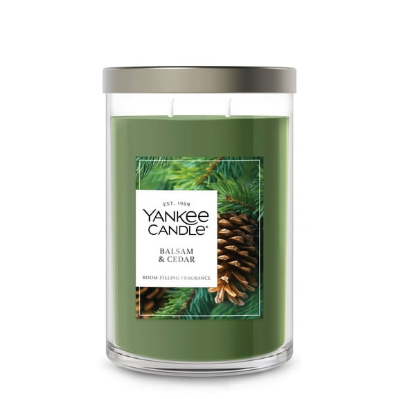 Yankee Candle Balsam & Cedar Large Tumbler Scented Candles, 20 oz