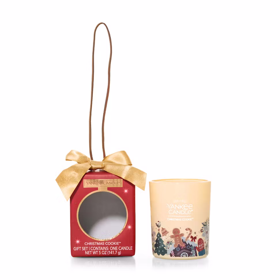 Yankee Candle 2025 Christmas Candle Collectable Ornament Gift Set - CHRISTMAS COOKIE Fragranced