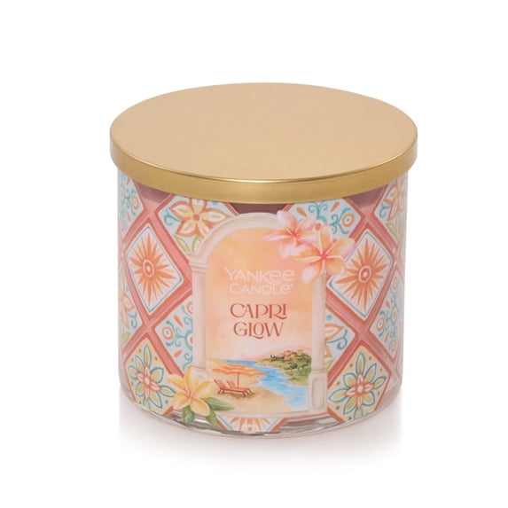 Yankee Candle 3-Wick Decorative Scented Candle, Hello Italy Collection, Capri Glow, 14.5 Ounce (Pack of 1)