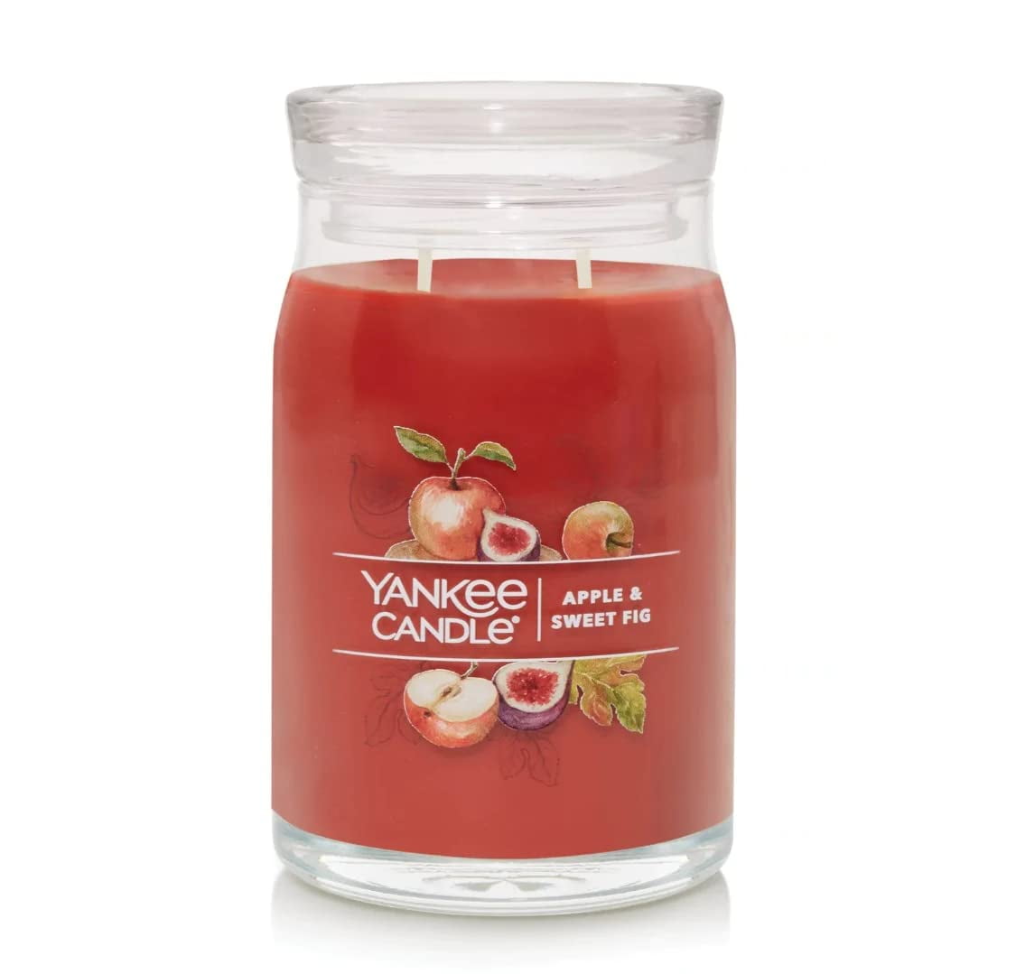 Yankee Candle Apple & Sweet Fig Large Jar Candle 20 oz.