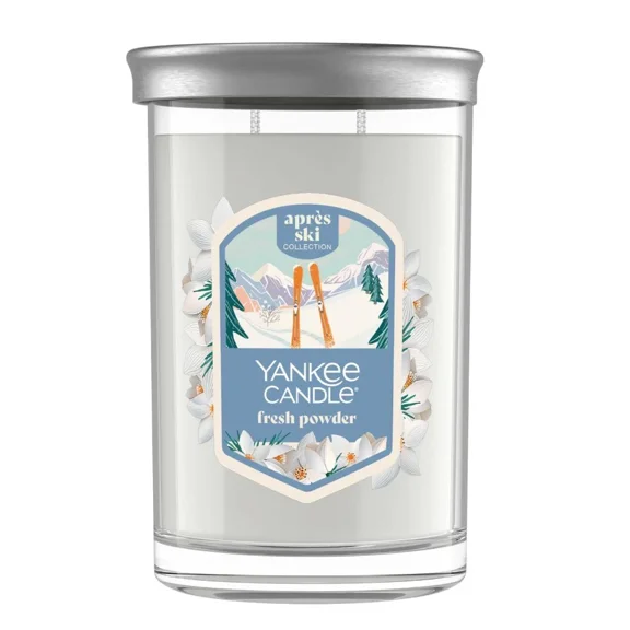 Yankee Candle Aprs Ski Collection - Fresh Powder - Large 2-Wick Signature Tumbler Candle - Discontinued