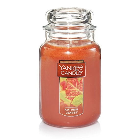 Yankee Candle Autumn Leaves Scented, Classic 22oz Large Jar Single Wick Aromatherapy Candle