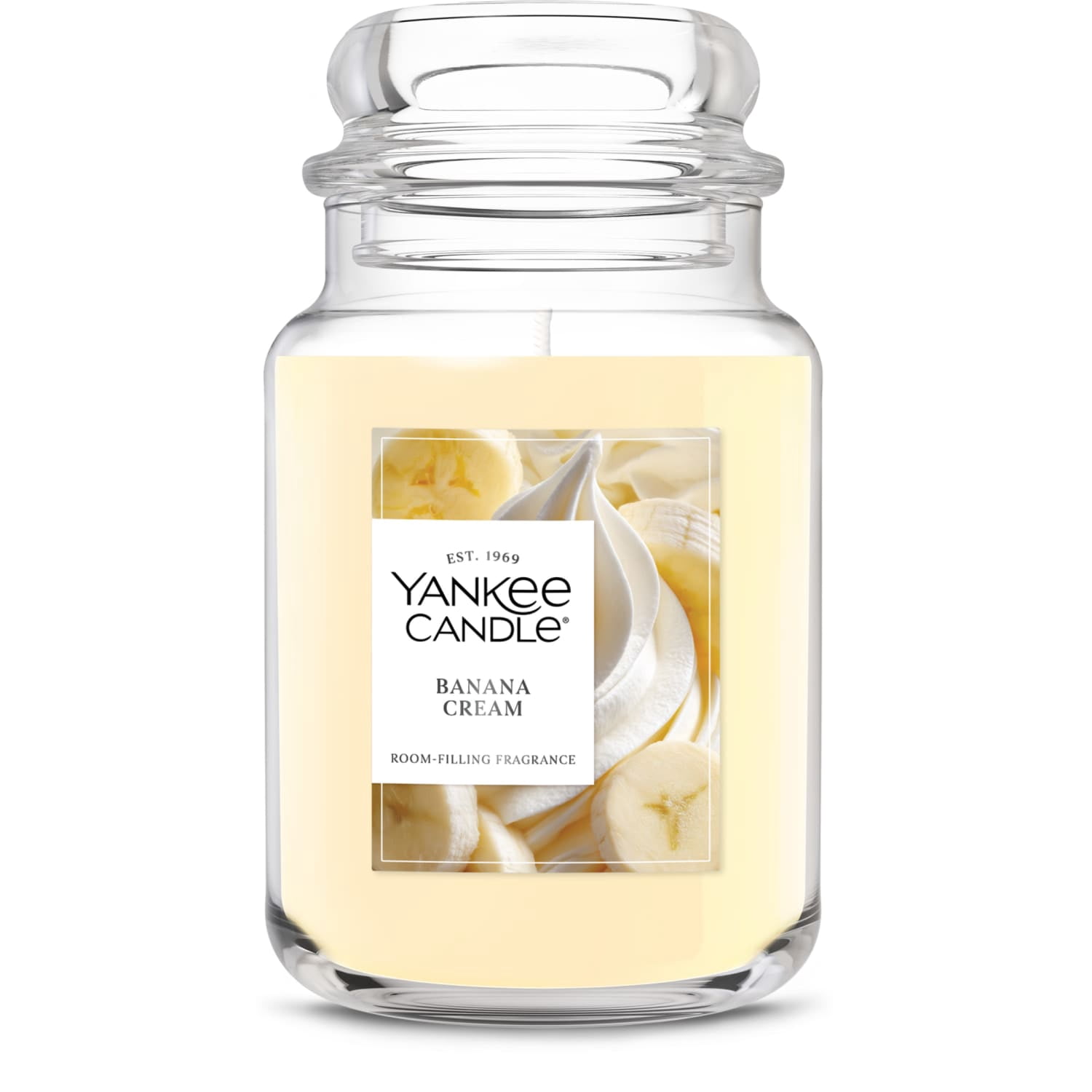 Yankee Candle Banana Cream Original Large Jar Scented Candles, 22 oz