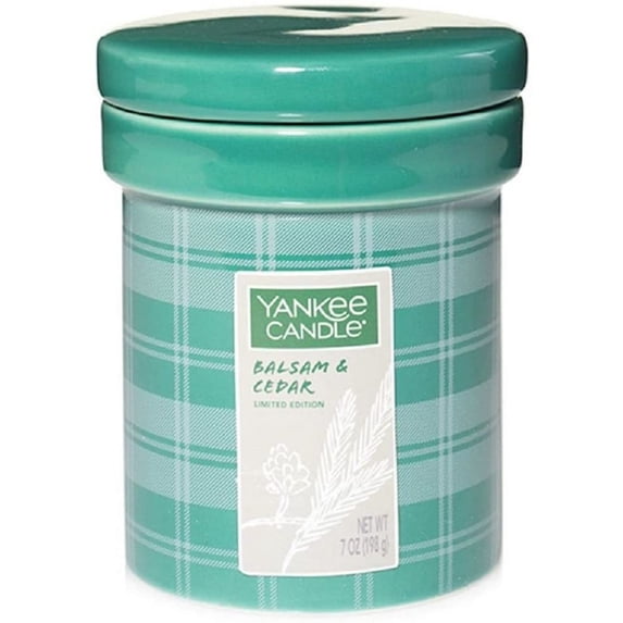 Yankee Candle Balsam & Cedar, Ceramic Crock Candle, 7 oz