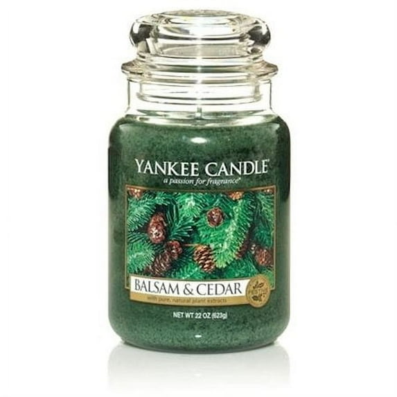 Yankee Candle Balsam & Cedar Large Original Jar, 22 oz.