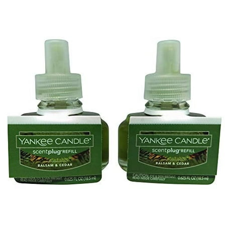 Yankee Candle Balsam & Cedar Scentplug 2 Pack Oil Refill Electric Home Fragrance