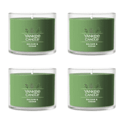 Yankee Candle Balsam & Cedar Signature Votive Mini Candle Glass Jar, 1.3 oz Pack of 4