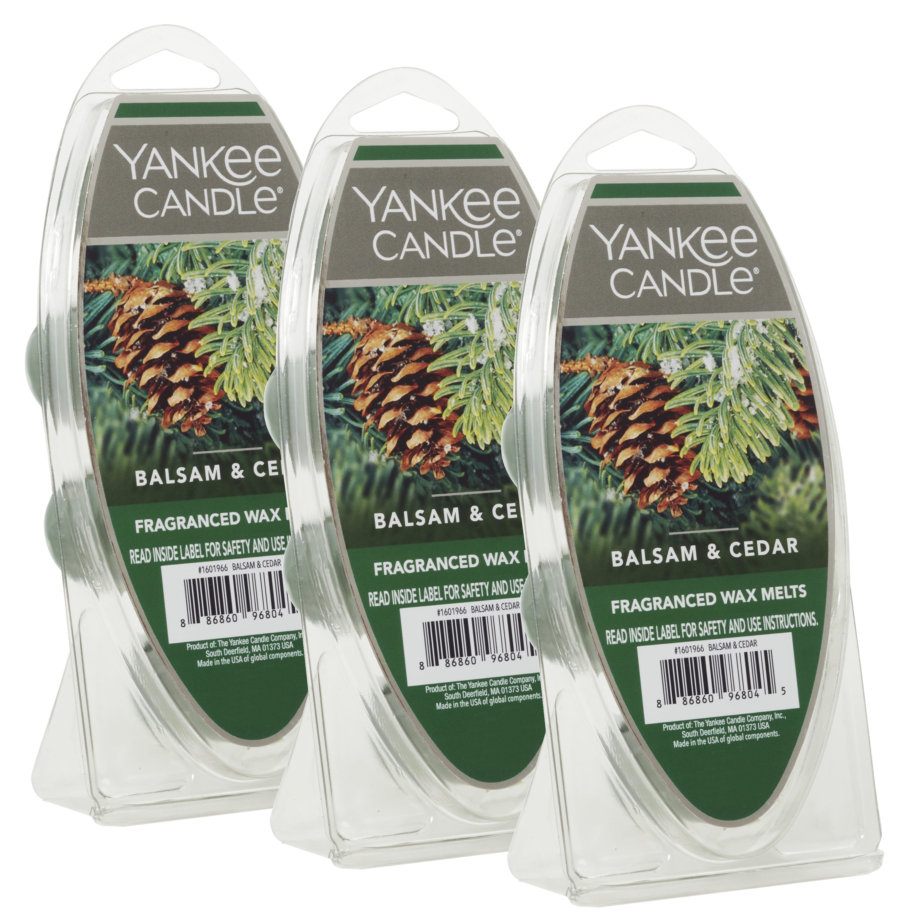 Yankee Candle Balsam & Cedar Wax Melts, 3 Pack 