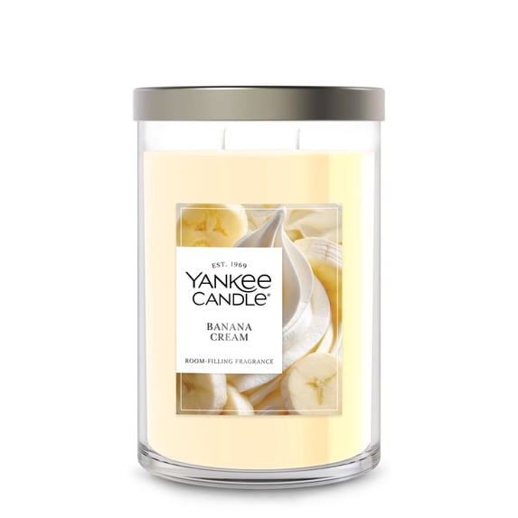 Yankee Candle Banana Cream Large Tumbler Scented Candles, 20 oz