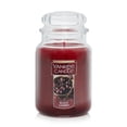 thumbnail image 1 of 22oz Black Cherry Large Jar Candle: Yankee Candle, Harvest Spice Scent, Paraffin Wax, Glass Container, 150hr Burn Time, 1 of 5