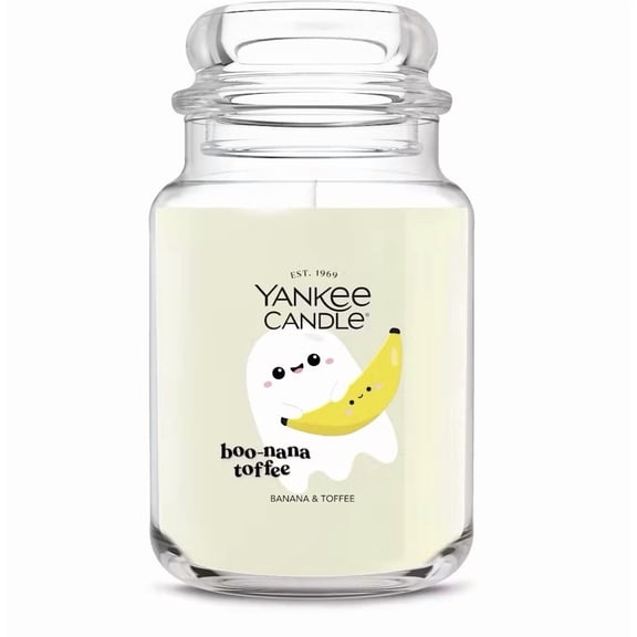 Yankee Candle Halloween Boo-Nana Toffee Large Original Jar Candle 22oz