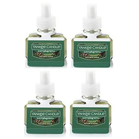 Yankee Candle ScentPlug Refills, Balsam & Cedar, 4 Count, 4 Pack