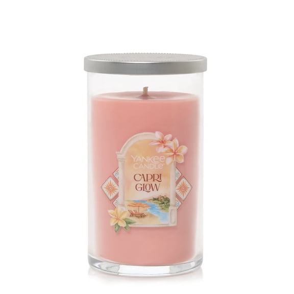 Yankee Candle CAPRI GLOW - Medium 14.25 Single Wick Pillar Candle