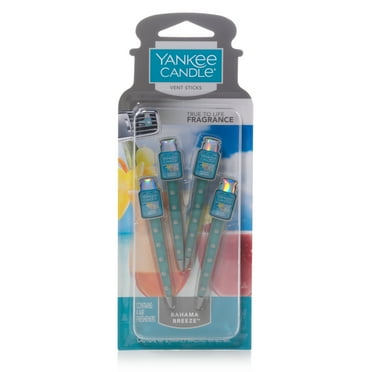 Yankee Candle Car Air Freshener Vent Sticks, Bahama Breeze, 4 Count