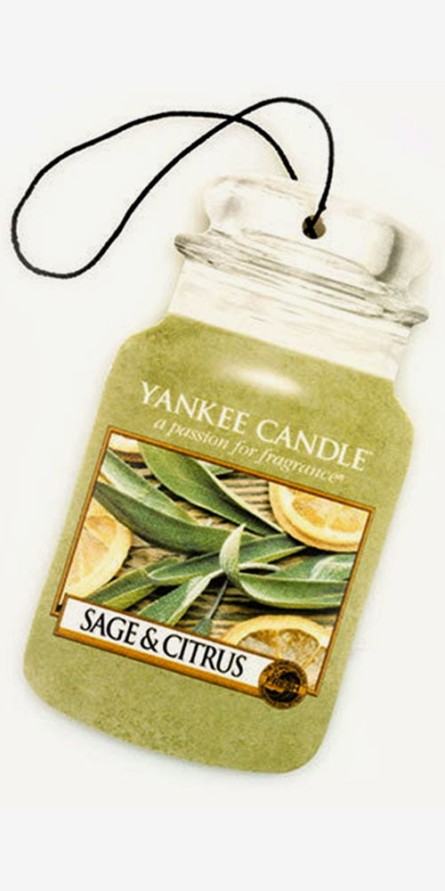 Yankee Candle Car Jar Air Freshener Fragrance-Infused Paperboard, Pink Sands