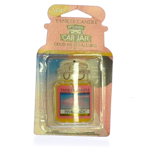 Yankee Candle Car Jar Ultimate Air Freshener Pink Sands - Hanging Car ...