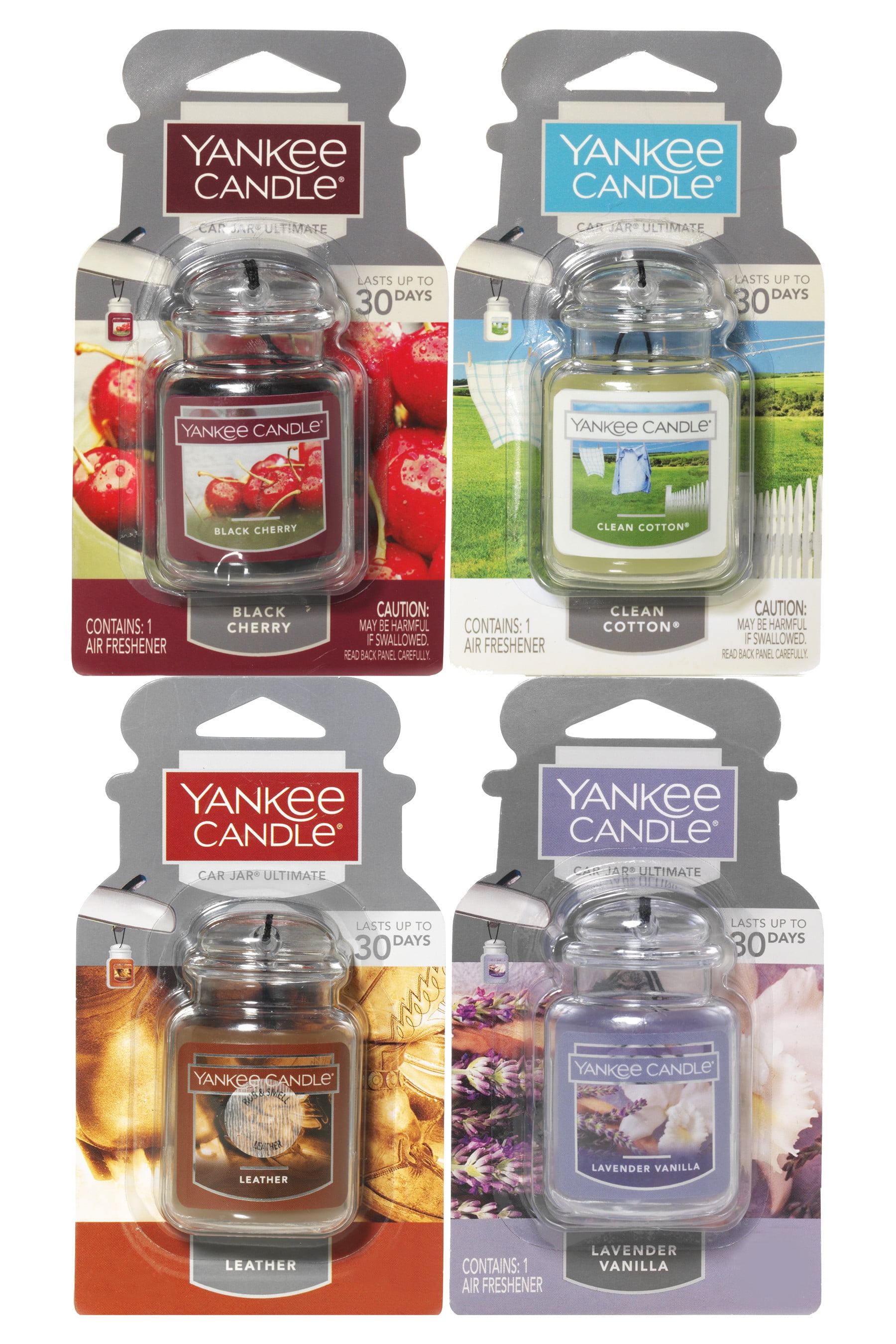 Yankee Candle Car Jar Ultimate Air Freshener Variety Pack, 1 Black