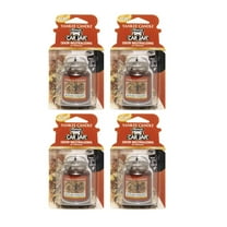 Yankee Candle Car Jar Ultimate Hanging Car Air Fresheners, Autumn Wreath, 0.96 oz (Pack of 4)