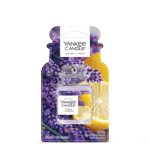Yankee Candle Car Jar Ultimate Hanging Car Air Fresheners, Lemon Lavender, 0.96 oz (Pack of 4)