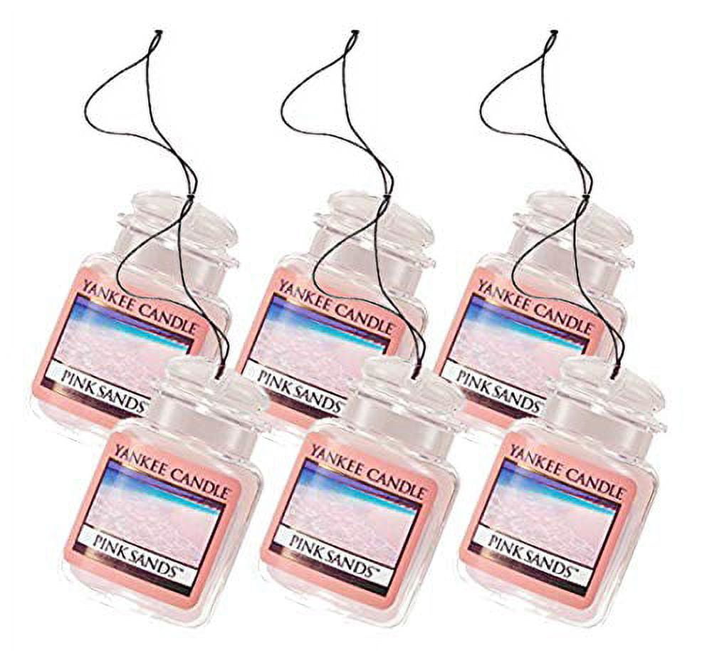 Yankee Candle Car Jar Ultimate Pink Sands Air Freshener (6 Pack)