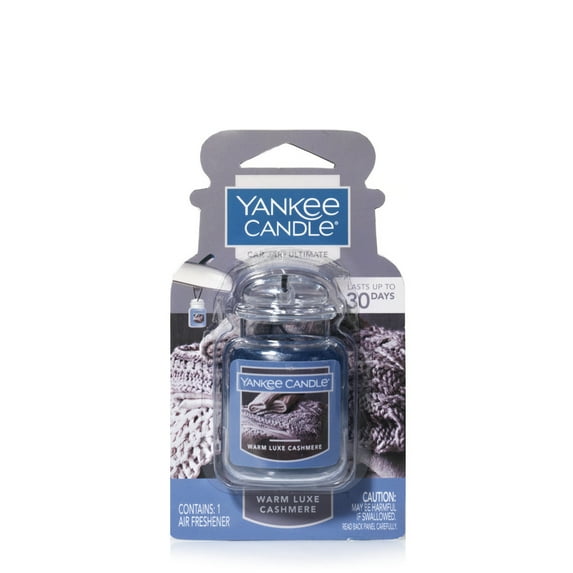 Yankee Candle Car Jar Ultimate, Warm Luxe Cashmere, Car Air Freshener, 1 Count
