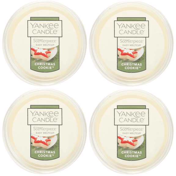 Yankee Candle Christmas Cookie Scenterpiece Easy MeltCup (Pack of 4)